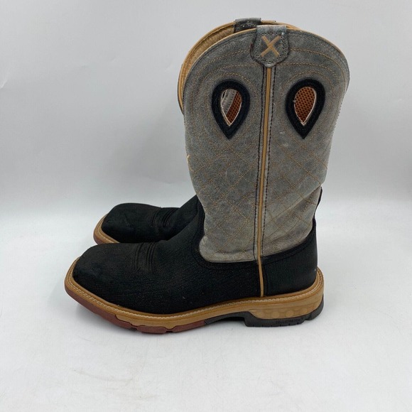 Twisted X | Shoes | Twisted X Mens 95ee Charcoal Grey Square Alloy Toe Cowboy Boots | Poshmark